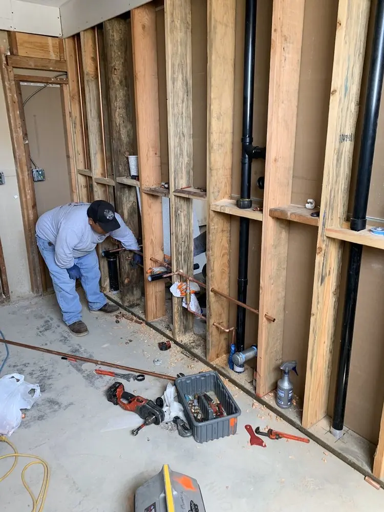Commercial rough-in plumbing for Water Heater Replacement in LaFayette